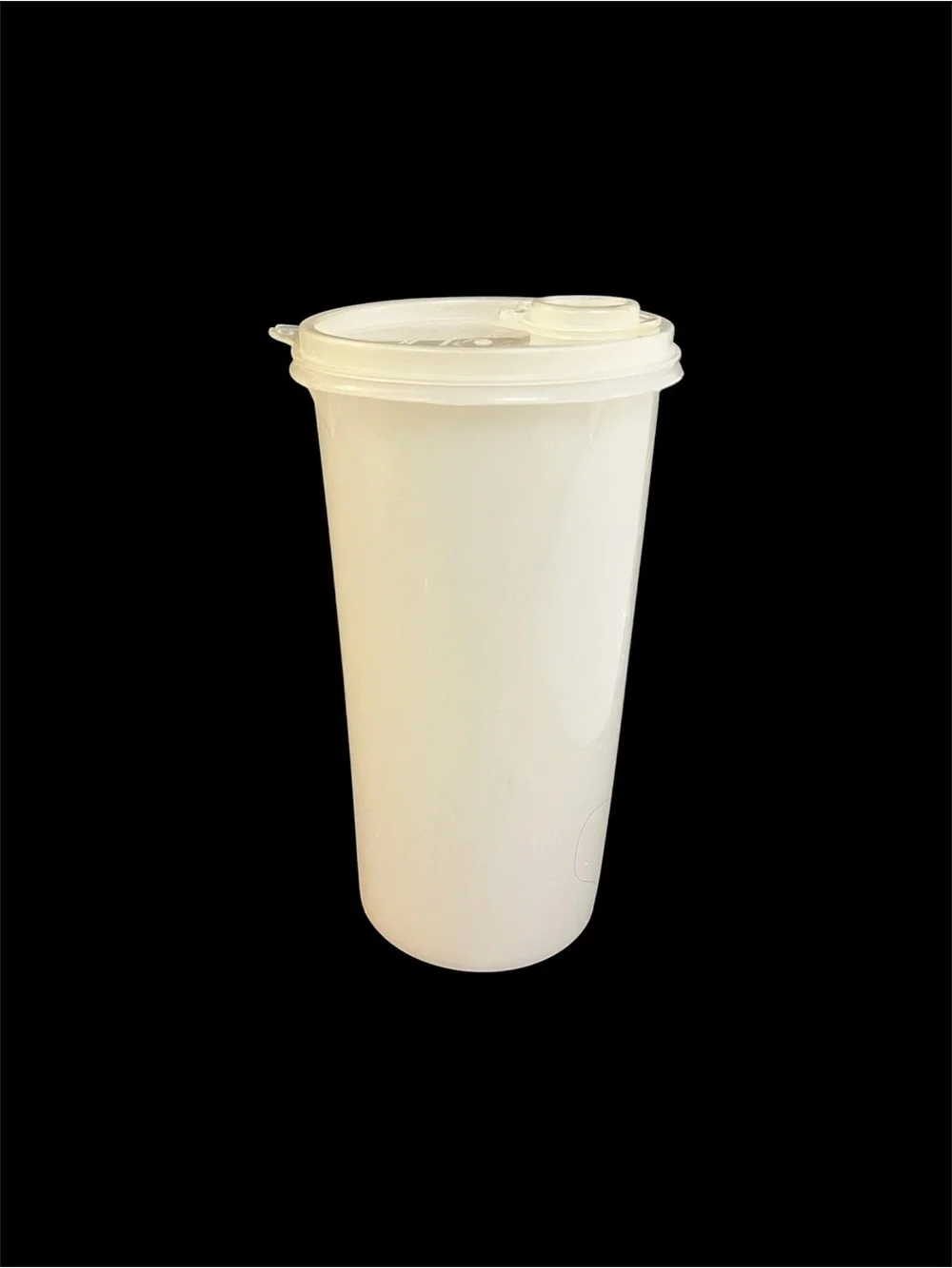 Vintage Tupperware Millionaire Line #261 Cylinder Container & Flip Top Lid 9